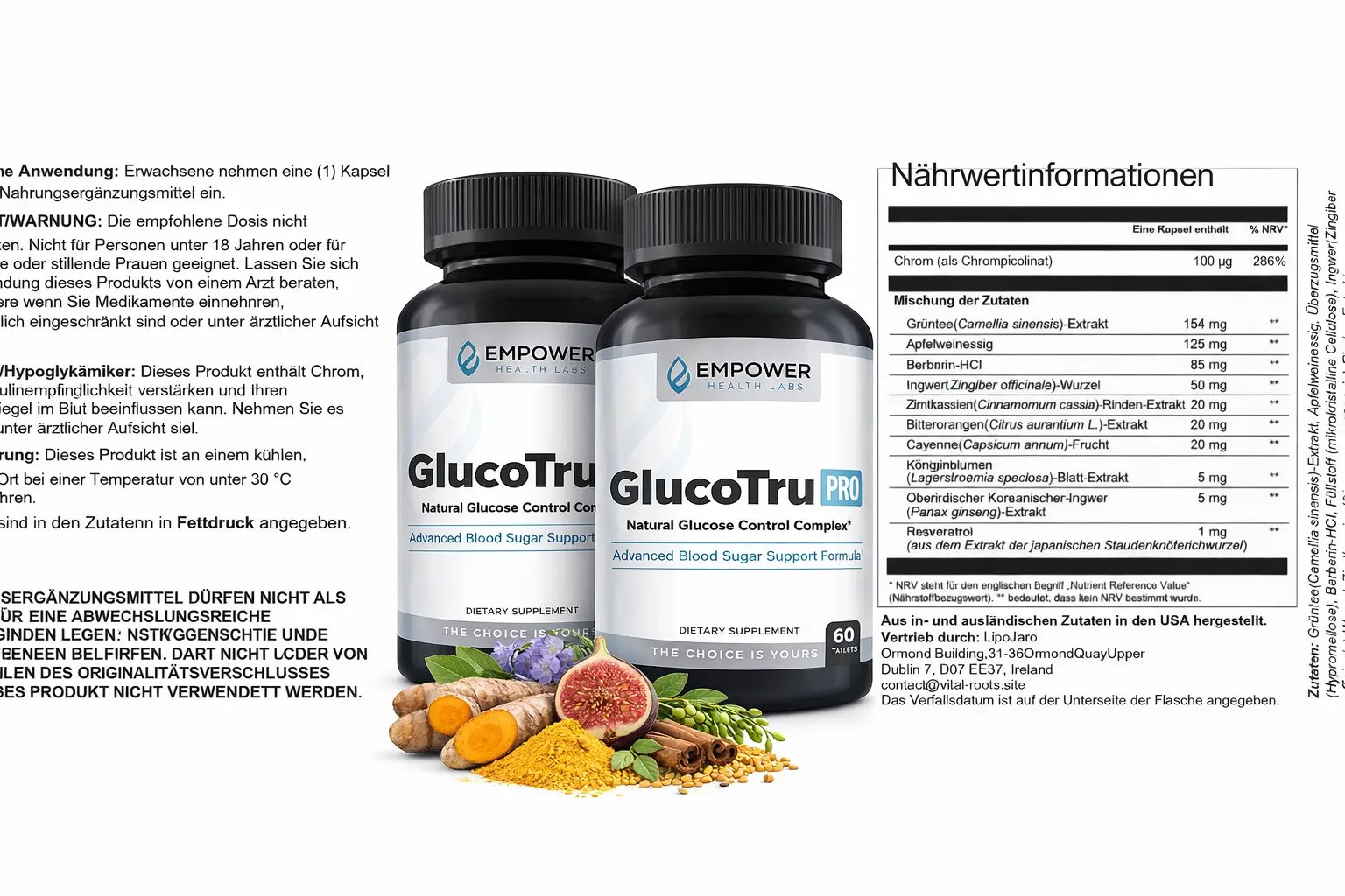 GlucoTru Pro™ Ingredients